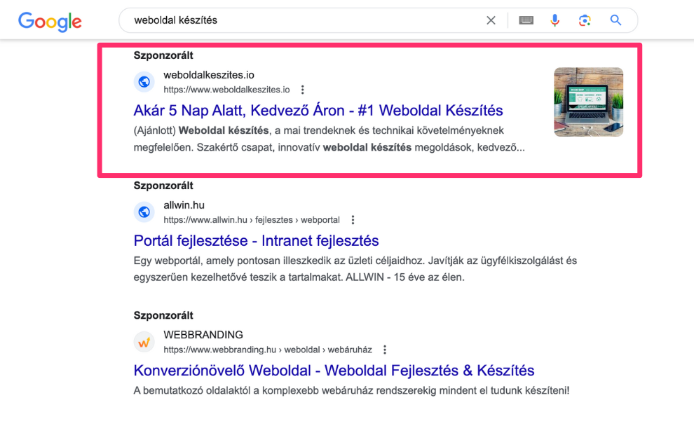 google-szponzoralt-hirdetes